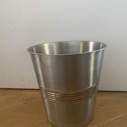 Shiny Metal Waste Bin