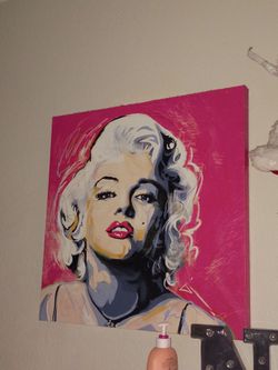 Marilyn Monroe wall art 20x20 $15
