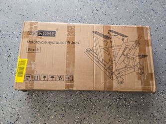 VIVOHOME 1500 LBS Hydraulic Motorcycle Lift Jack | Heavy-Duty Steel ATV Lift