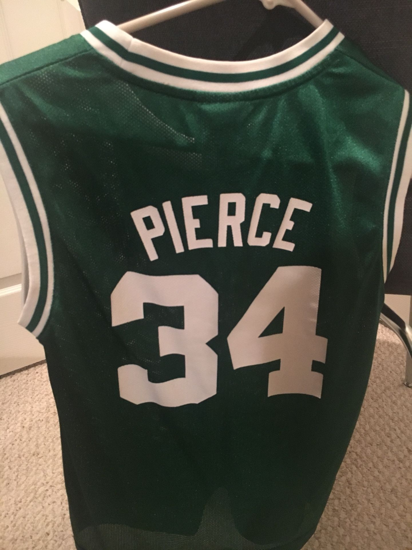 Celtics Pierce Jersey (Kid Size 10-12/can fit XS Woman)