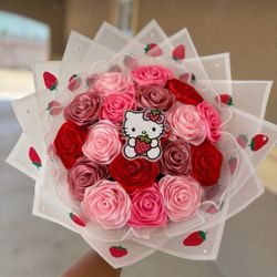 Strawberry Hello Kitty Bouquet (18 Ct)
