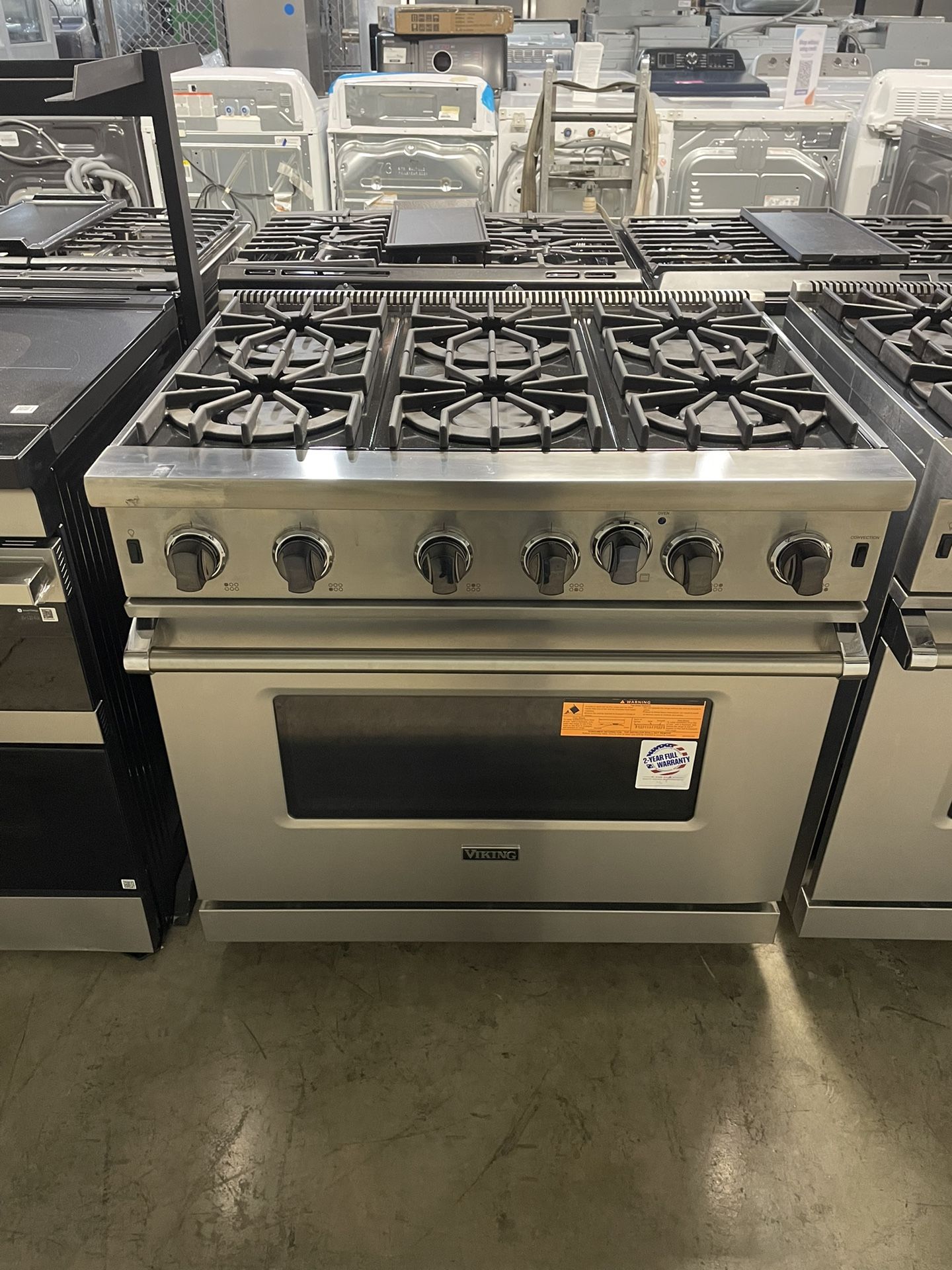 VIKING 36” All Gas Range 6 Burners‼️