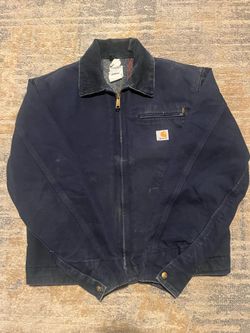 Jacket carhartt Detroit color blue made in the USA