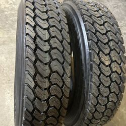 12R-22.5 Two Firestone Tires Recaps 