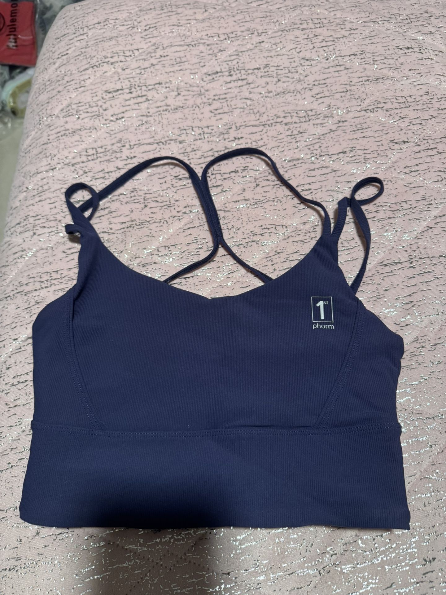Womens 1st Phorm Blue Sports Bra