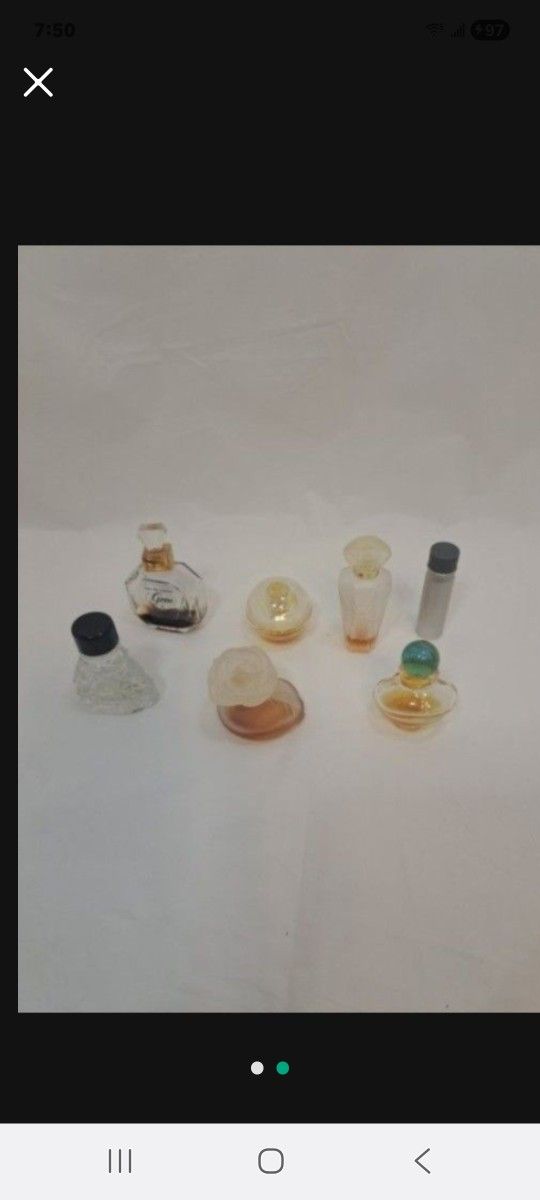 Vintage Perfume Bottles Empty-CK One-Kenzo-Perry Ellis 360 & More -LOT OF 7