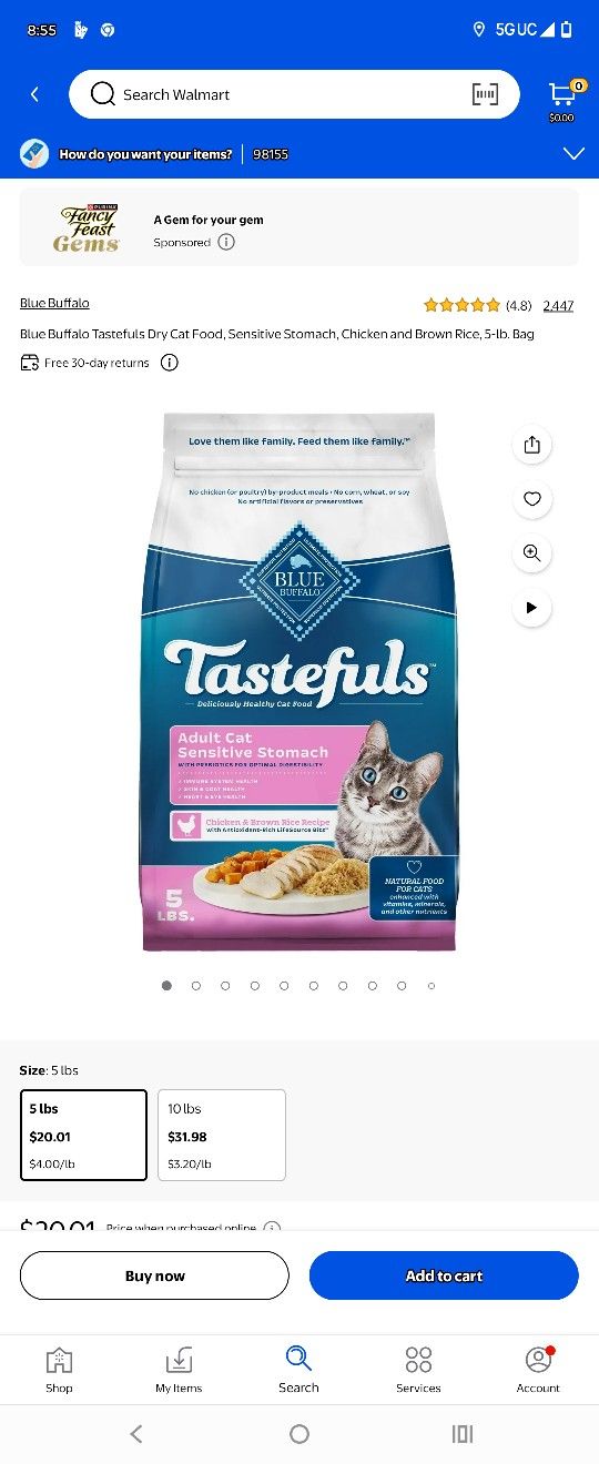 Cat Food And Litters