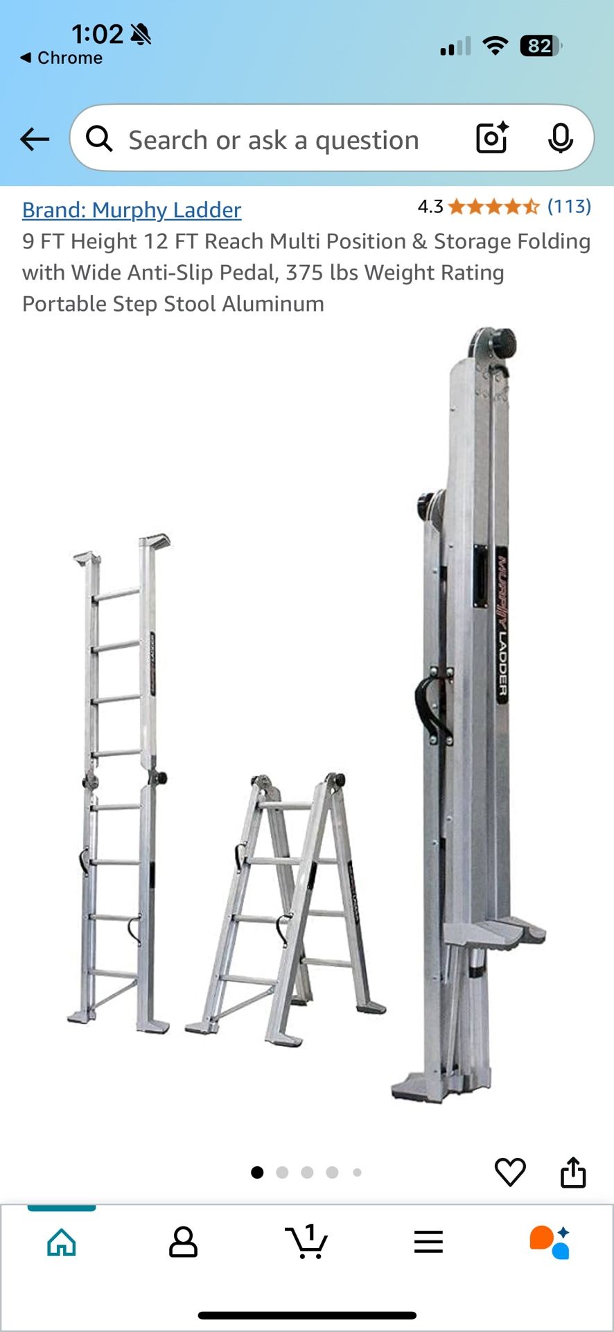 Collapsible Murphy Ladder