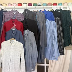 Men’s Dress Shirts - Small, Fitted, Medium Fitted Slim