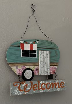 Camper  Trailer Welcome Sign