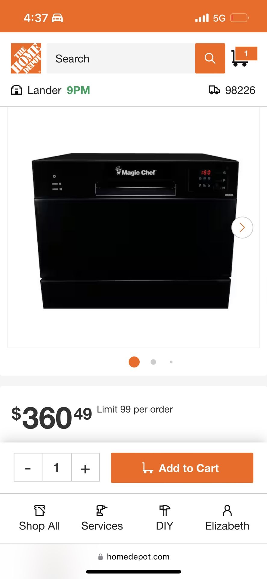 Countertop Dishwasher (New)