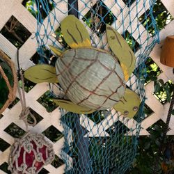 Custom Made Coconut And Wood Turtle Net Not Included 