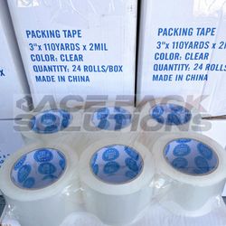 6 Rolls 3”x110 Yards Clear Packing Tape Heavy Duty Sealing Shipping Tape