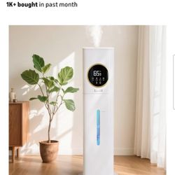 Humidifier Large Room, 2.1Gal/8L Humidifiers for Bedroom Home with Essential Oil Diffuser, Top Fill Whole House Cool Mist Humidifiers for Plants Baby 