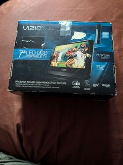Vizio portable tv 7in with remote