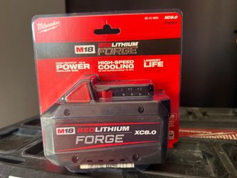 Milwaukee 18v forge 8.0  new