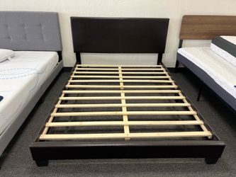 Queen platform bed frame