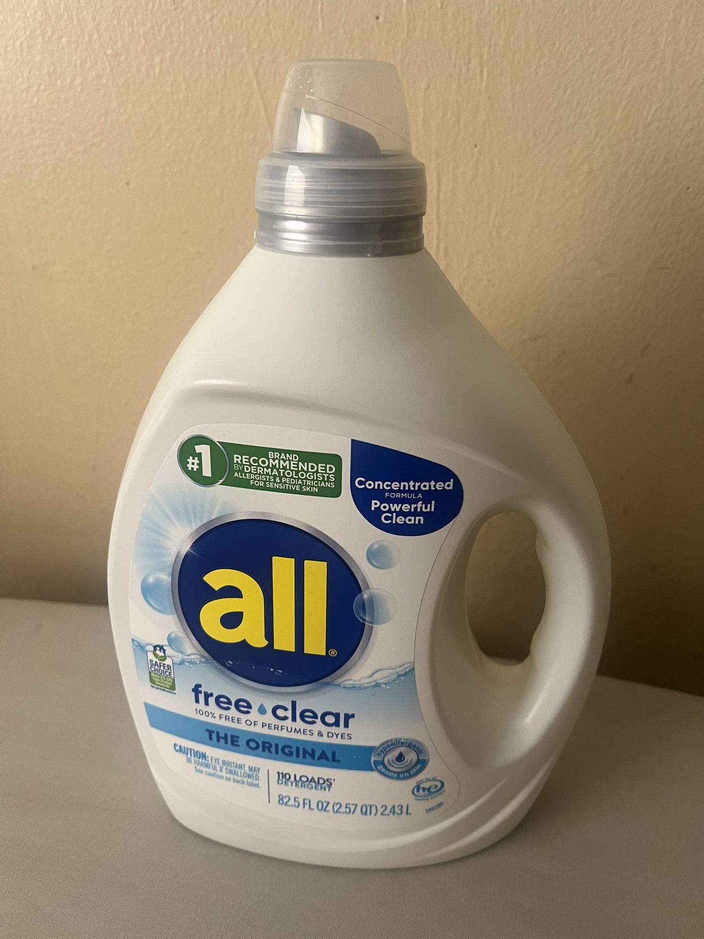 All free clear, Original, Liquid Laundry Detergent