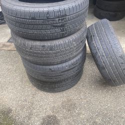 5 used 255/60R18 good year tires