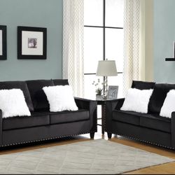 Velvet Sofa And Loveseat