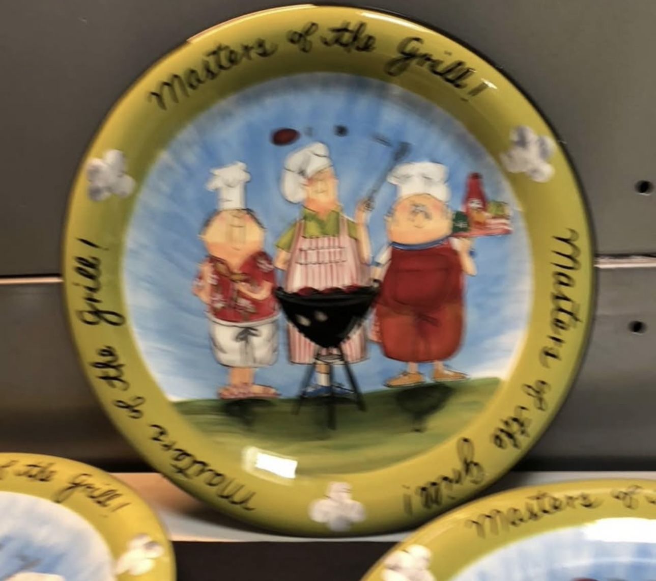 3 Master’s of the Grill 11” Dinner Plates