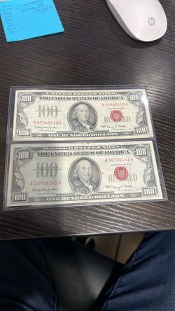 1966 Red Seal 100 Dollar Bill