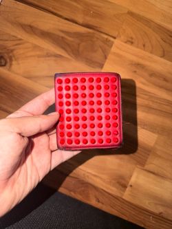 Christian Louboutin Red Studded Wallet