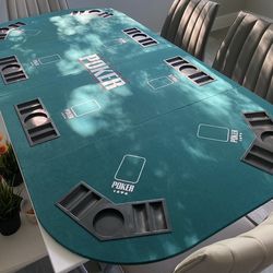 Mesa de póquer para 8 personas y maletín de fichas