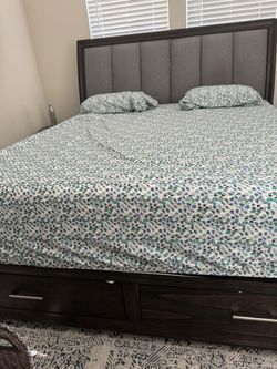 King size Bed frame & mattress