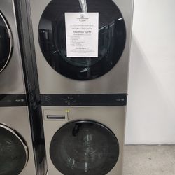 $2199(MSRP$3499) LG Stacked Wash Tower with TurboWash and TubClean
