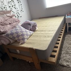 Free Futon frame and full size box spring only