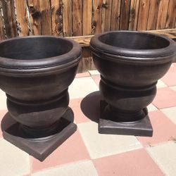 New Flower Pots Made Out Of Cement 