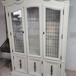 Beautiful Hutch Cabinet Refinished 