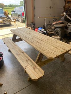 8ft picnic table always indoors