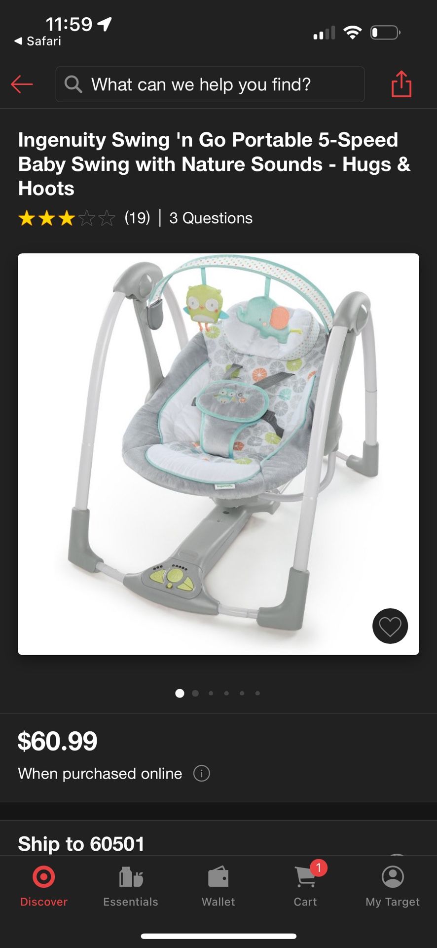 Ingenuity Baby Swing