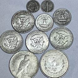SILVER LOT PEACE DOLLAR MORGAN DOLLAR - JUNK SILVER COINS - 90% 40% 