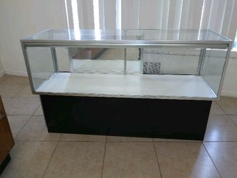 Glass display case (2 available)