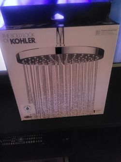 KOHLER CHROME SHOWER HEAD. BRAND NEW IN THE BOX. ($29 FIRM PRICE)