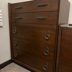 1960’s Cherry Wood Tall Dresser