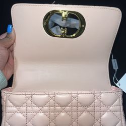 Pink And Gold Handbag 