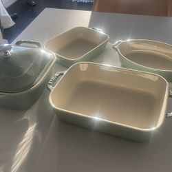 Staub Eucalyptus Ceramic Baking Set