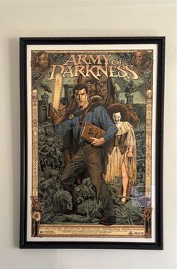 Evil Dead Army Of Darkness Print (includes frame)