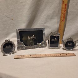 "Seagull" Pewter Lot Of  4 Picture Frames, VTG 1(contact info removed),St Lucia 