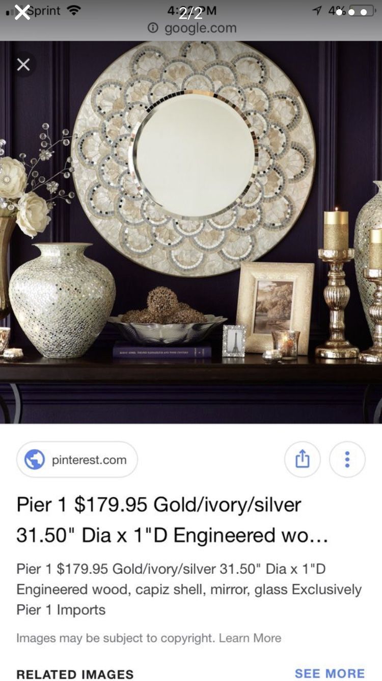 Beautiful MOSAIC PIER 1 Wall mirror like new