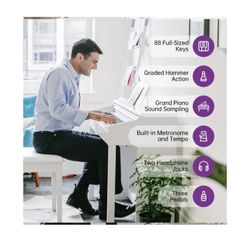 The ONE Smart Piano, Weighted 88-Key Digital Piano