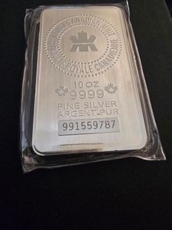 Royal Canadian Mint 10 oz Silver Bar