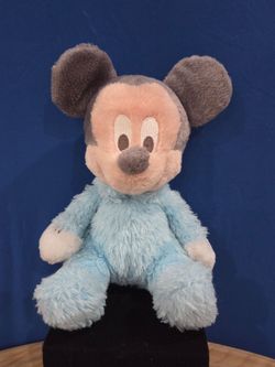 Disney Parks Baby Mickey Mouse 9" Plush Chime Rattle