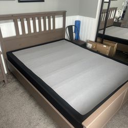 Hemnes Queen Bed Frame And Box Springs 
