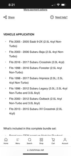 Clutch Max Pro For Subaru