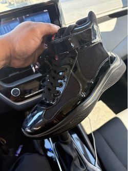 Prada high top sneakers